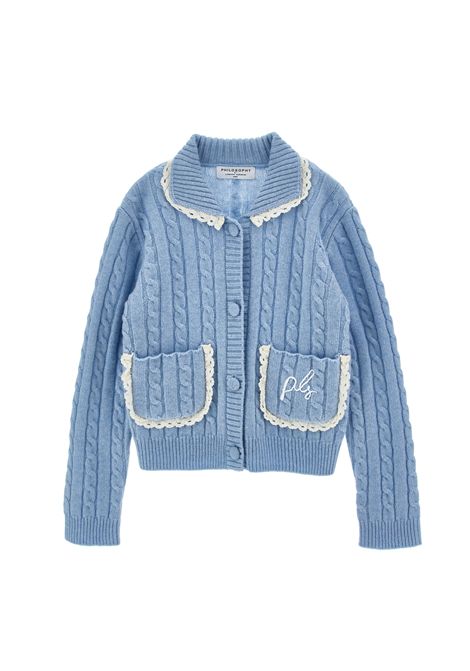 Cardigan con ricamo PHILOSOPHY KIDS | I9H802 87160052
